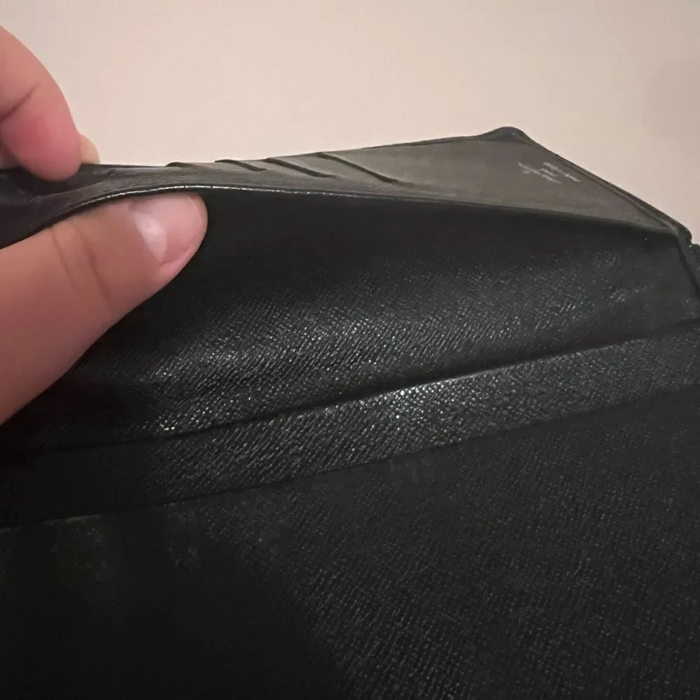 Louis Vuitton Epi Leather Black Long Wallet